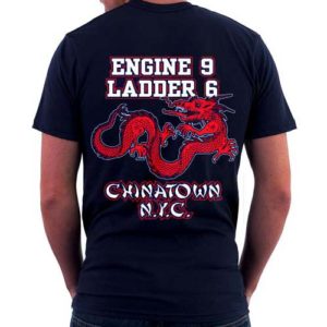 FDNY E-9 L-6 CHINATOWN HOUSE T-SHIRT - Image 2