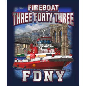 FDNY FIRE BOAT 343 T-SHIRT - Image 4