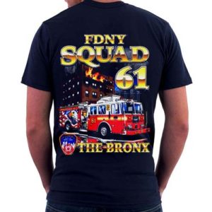 FDNY BX SQUAD 61 HOUSE T-SHIRT - Image 2