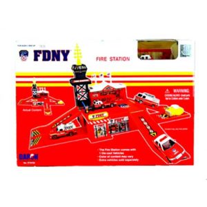 FDNY FIRE STATION PLAYSET WITH 1 VEHICLE - Image 2