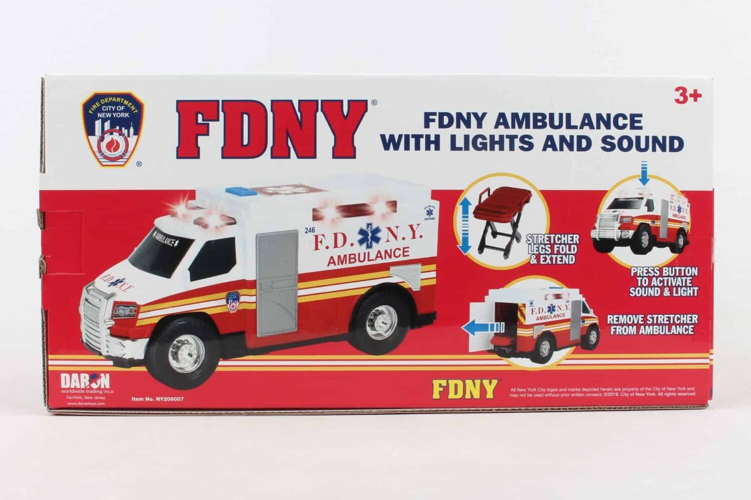 FDNY AMBULANCE WITH LIGHTS & SOUND - Image 2