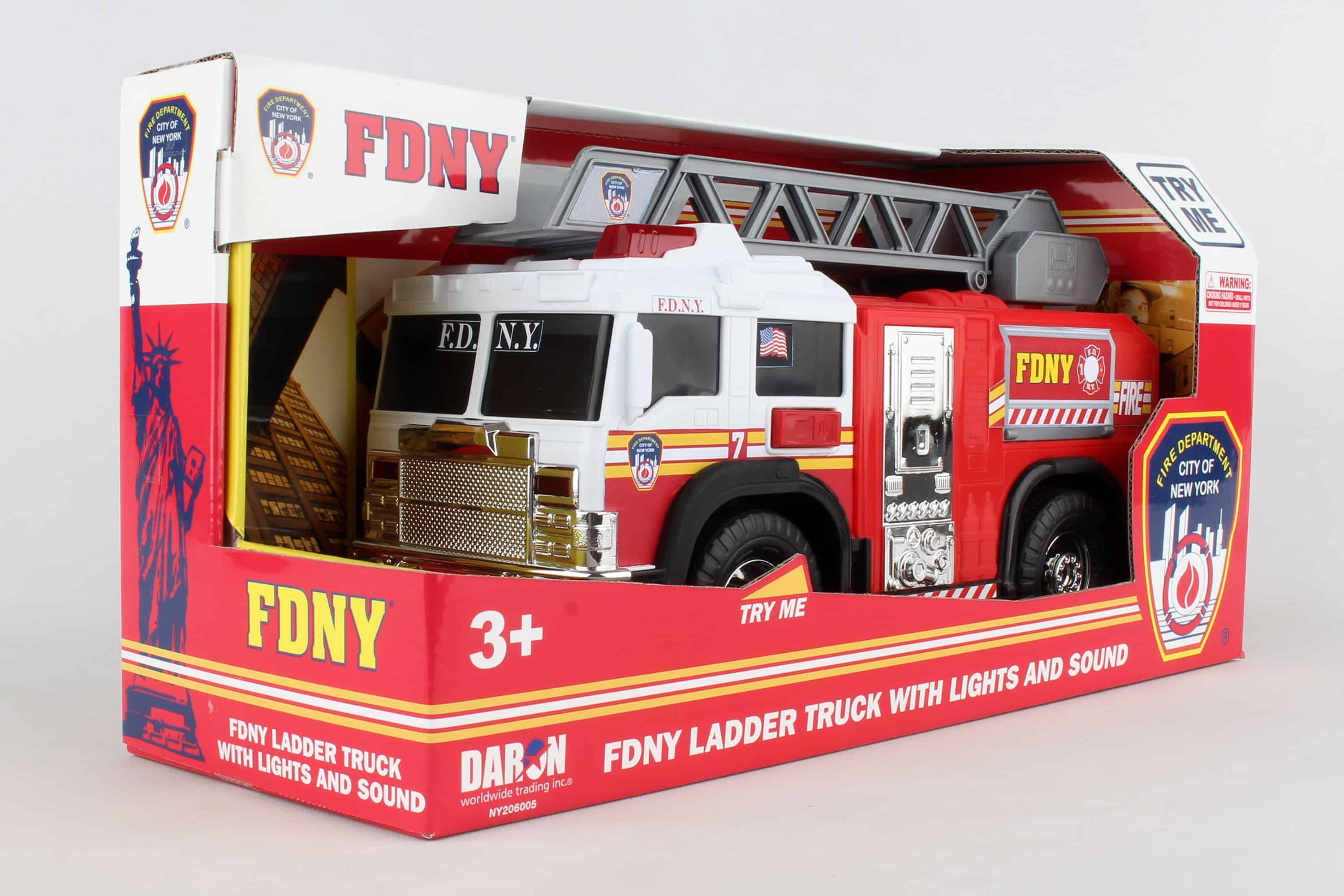 FDNY LADDER TRUCK WITH LIGHTS & SOUND