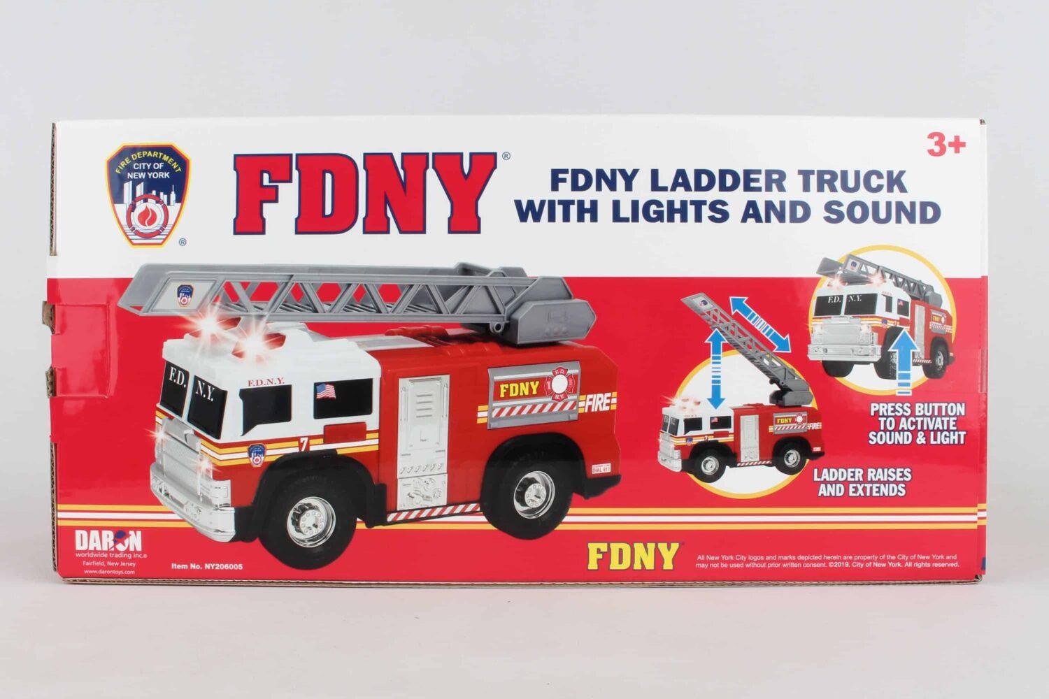 FDNY LADDER TRUCK WITH LIGHTS & SOUND - Image 2