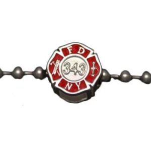 FDNY CHARM WITH BRACELET - STERLING SILVER