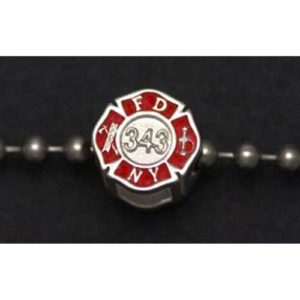 FDNY CHARM WITH BRACELET - STERLING SILVER - Image 2