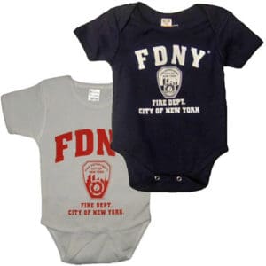 FDNY BABY SNAPFRONT ONE-PIECE