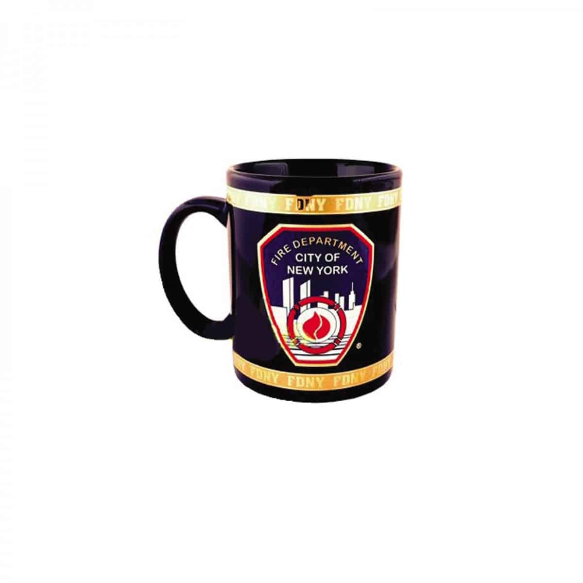 FDNY SHIELD WITH GOLD TRIM MUG (3 SIZES) - Image 2