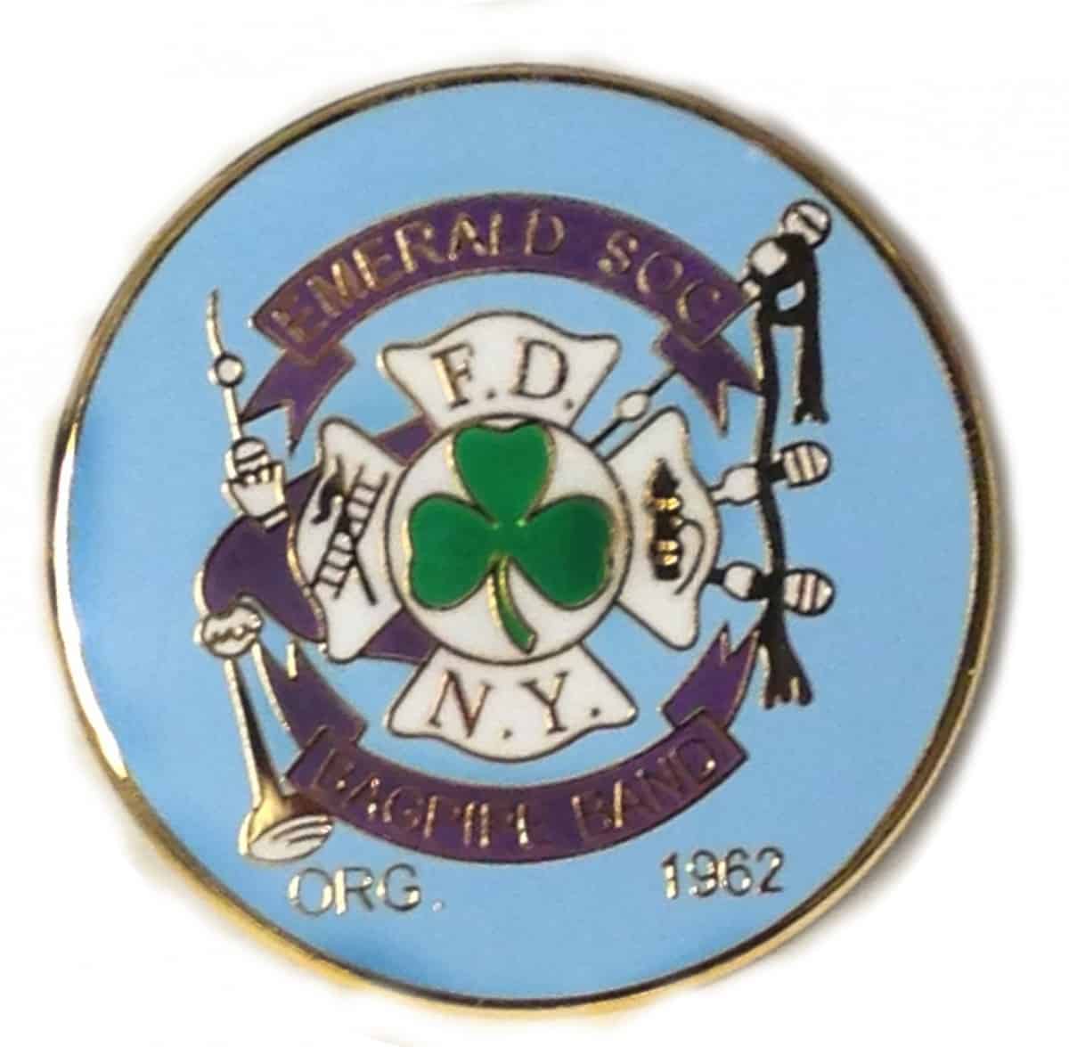 FDNY EMERALD SOCIETY BAGPIPES PIN