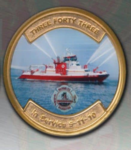 MARINE ONE FIRE BOAT CHALLENGE COIN