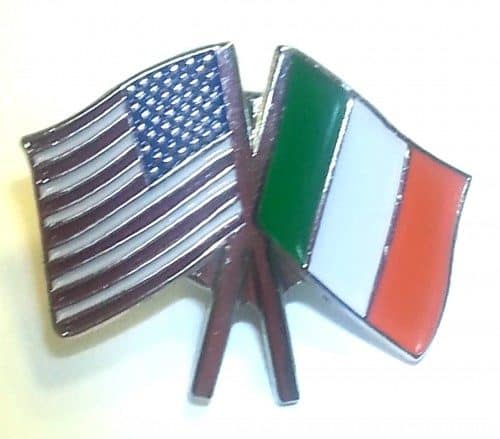 IRISH/USA FLAG PIN