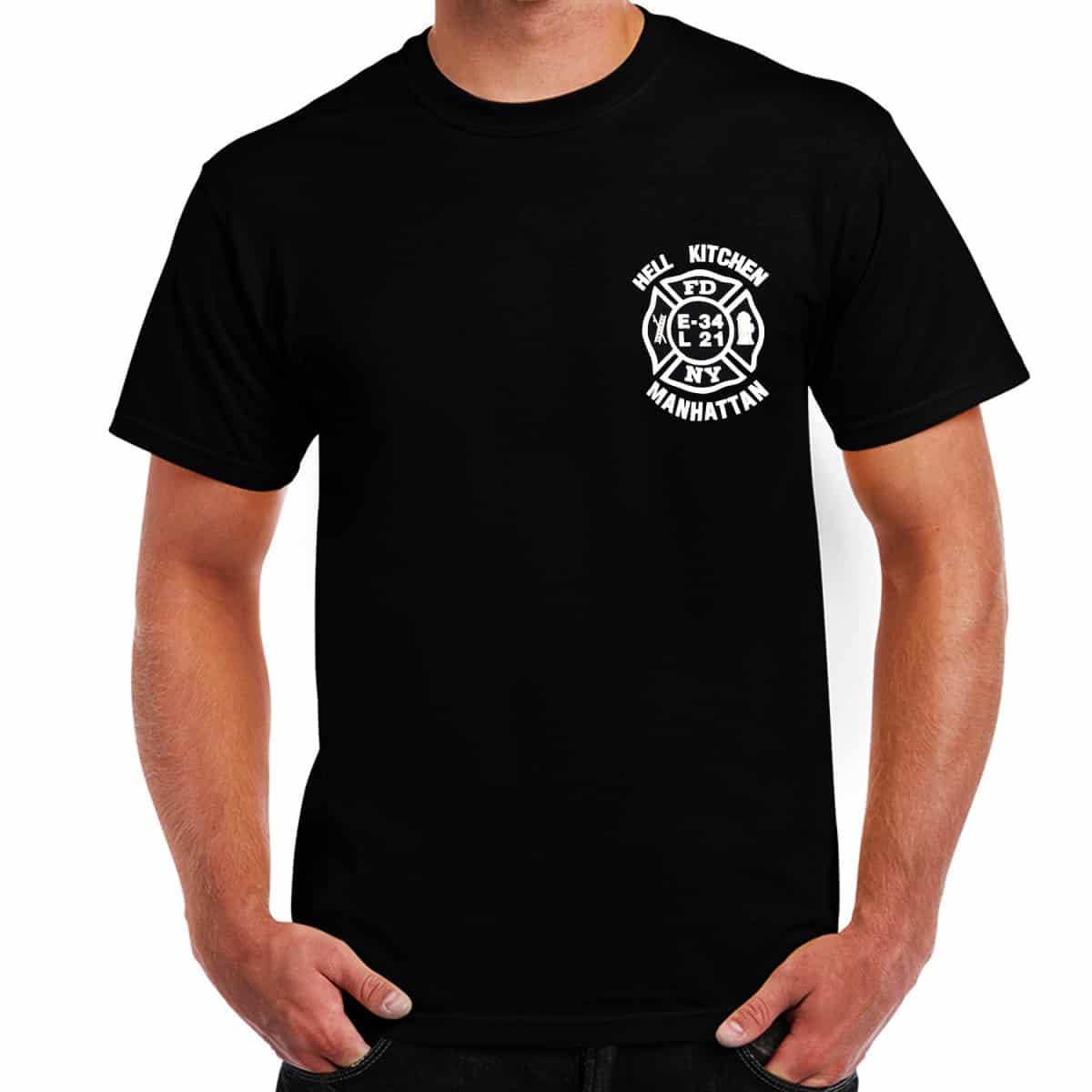 Aanpassing Strikt Reductor FDNY Engine 34 Ladder 21 Hell's Kitchen House T-Shirt