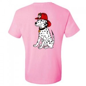 KIDS FDNY DALMATIAN T-SHIRT (PINK) - Image 2