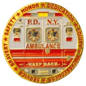 FDNY EMS 20TH ANNIVERSARY COIN - Image 3
