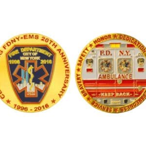 FDNY EMS 20TH ANNIVERSARY COIN - Image 4