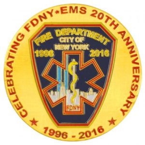 FDNY EMS 20TH ANNIVERSARY COIN - Image 2