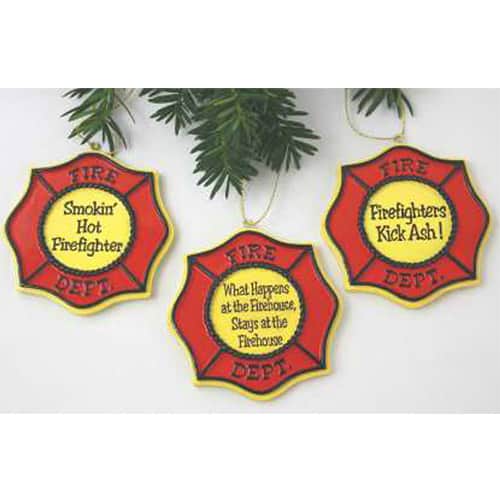 firefighter resin badge