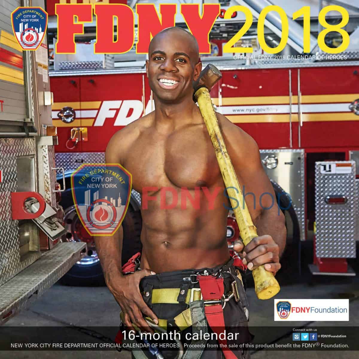 FDNY 2018 CALENDAR OF HEROES (MEN)