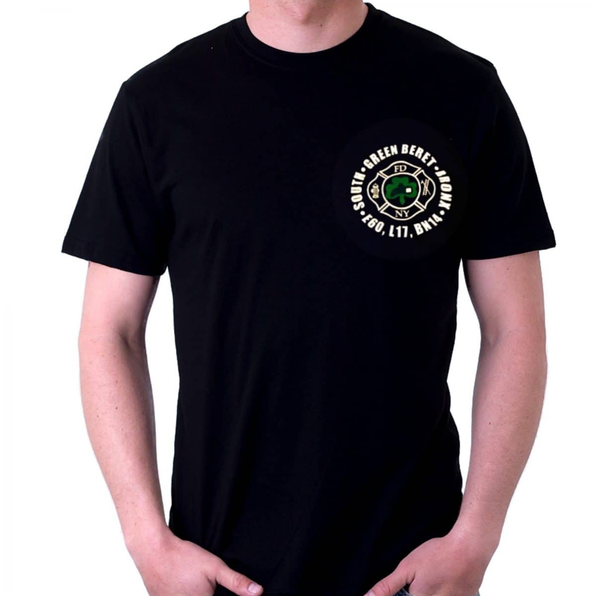 FDNY "GREEN BERET" LADDER 17 HOUSE T-SHIRT - Image 4