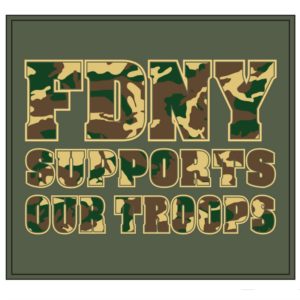 SUPPORT OUR TROOPS FDNY T-SHIRT - 2 COLORS - Image 9