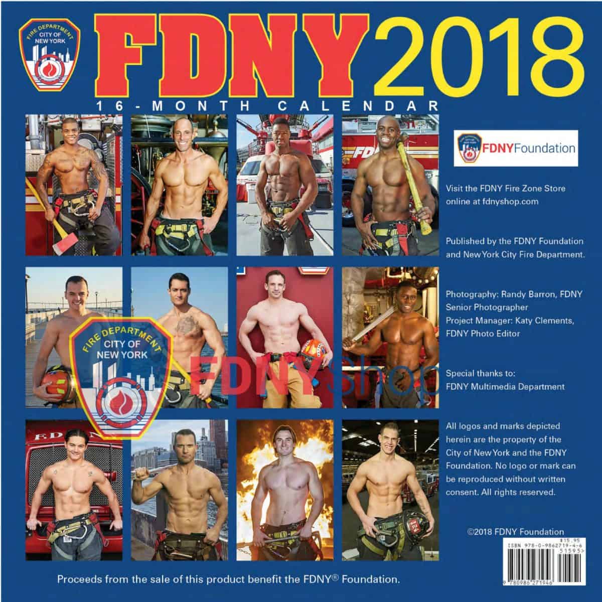 FDNY 2018 CALENDAR OF HEROES (MEN) - Image 2