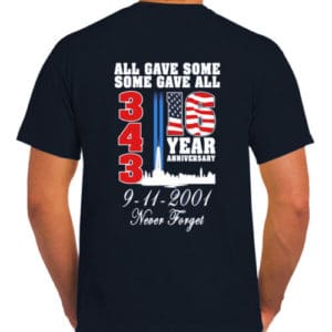 343 ALL GAVE SOME 16TH YR ANNIVERSARY T-SHIRT - Image 6