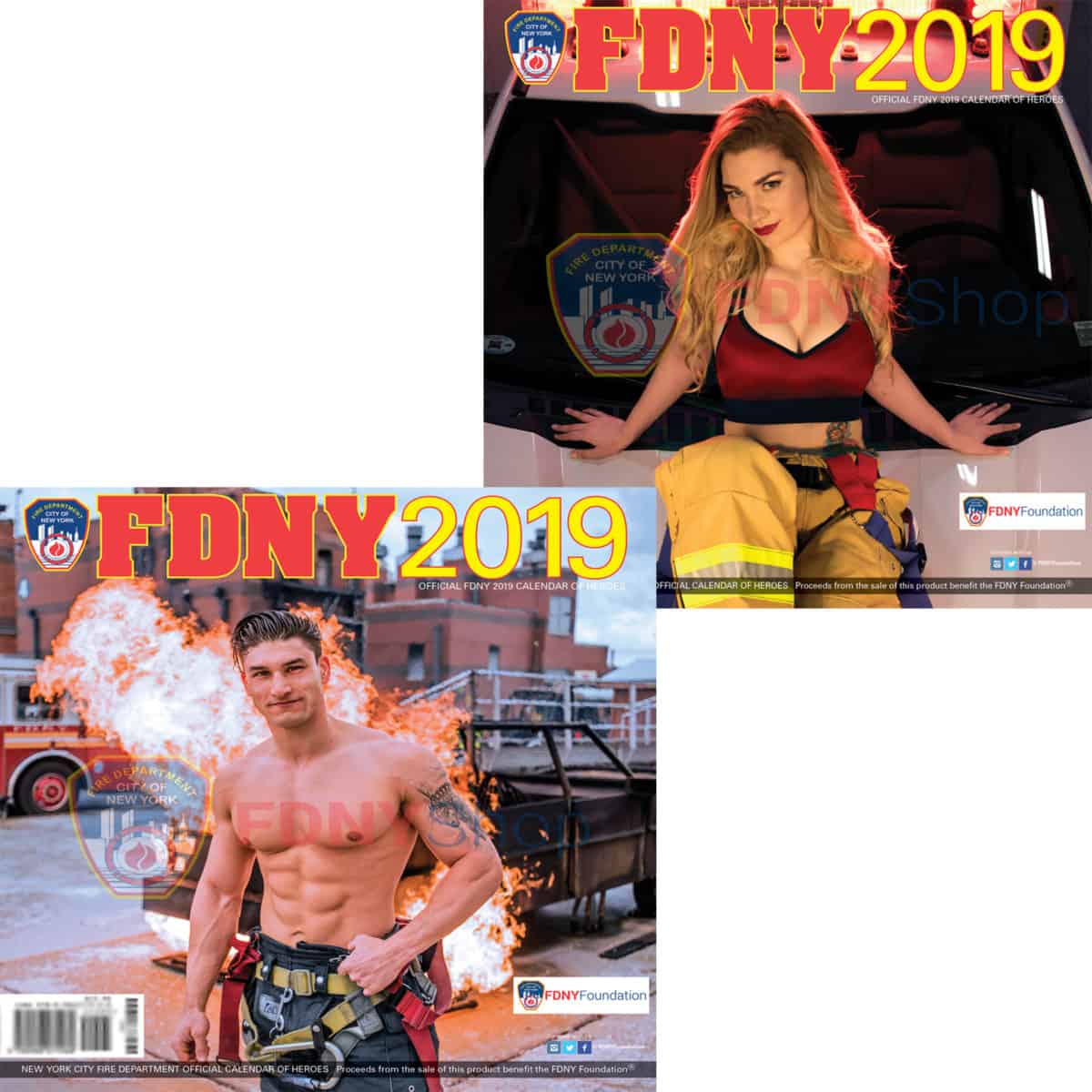 2019 OFFICIAL FDNY CALENDAR - DUAL MEN & WOMEN