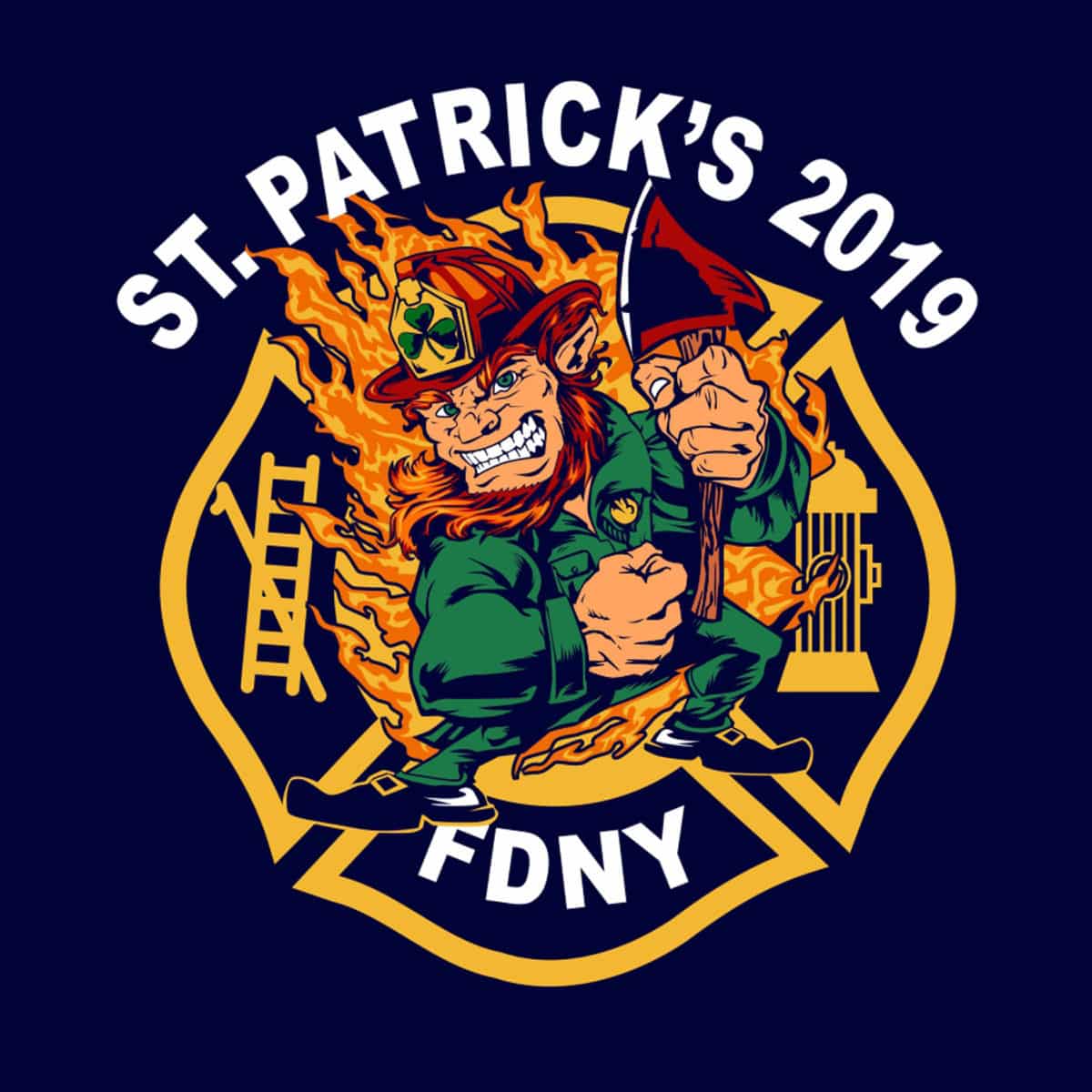 2019 FDNY ST. PATRICK'S DAY T-SHIRT - Image 4
