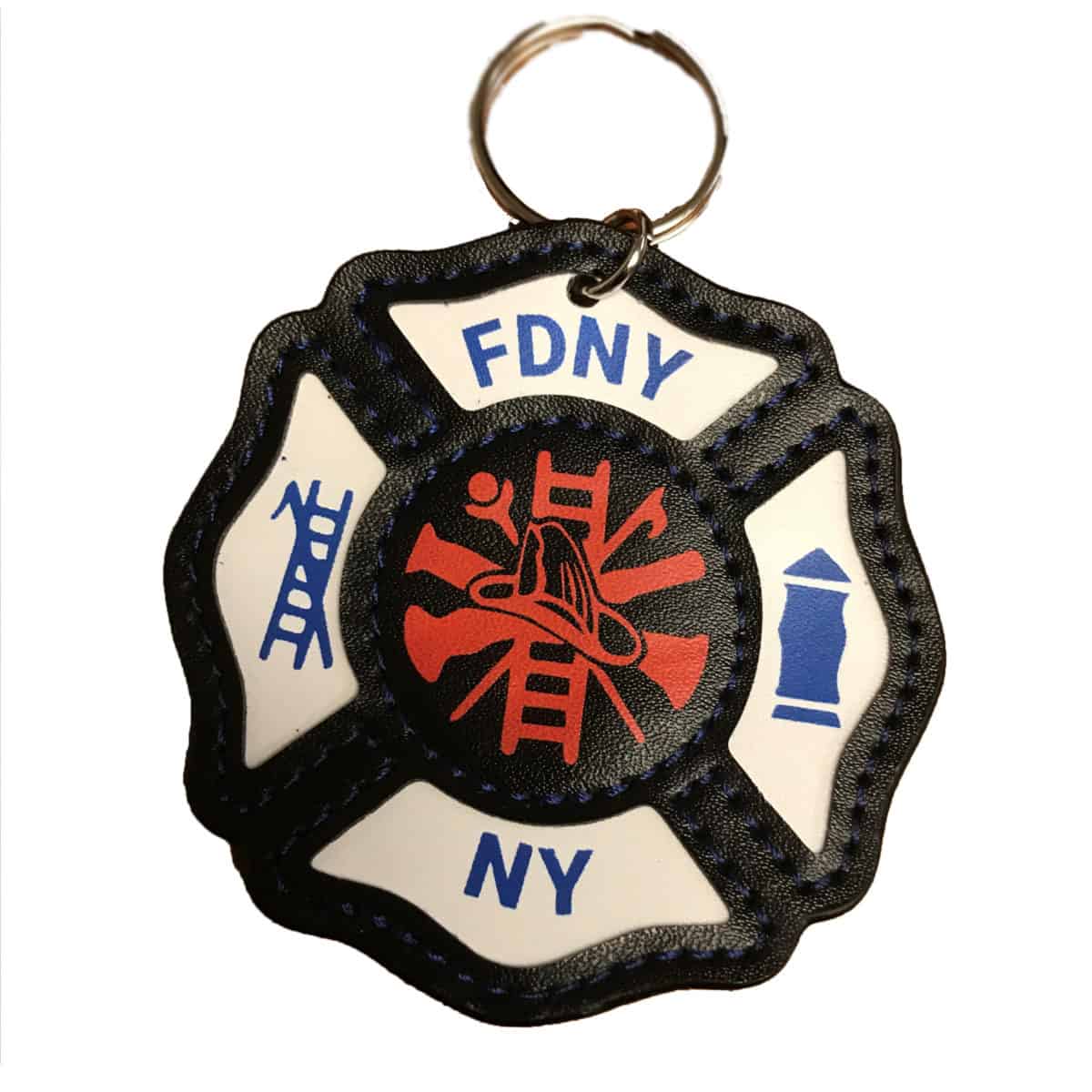 MALTESE CROSS HELMET KEY RING