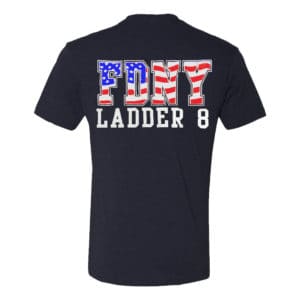 FDNY HOOK AND LADDER 8 GHOSTBUSTERS HOUSE T-SHIRT - Image 3