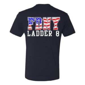 FDNY HOOK AND LADDER 8 GHOSTBUSTERS HOUSE T-SHIRT - Image 3