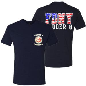 FDNY HOOK AND LADDER 8 GHOSTBUSTERS HOUSE T-SHIRT