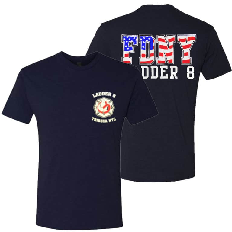 FDNY HOOK AND LADDER 8 GHOSTBUSTERS HOUSE TSHIRT FDNY Shop