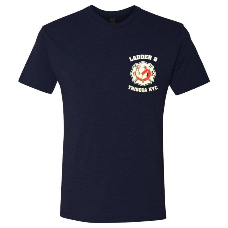 FDNY HOOK AND LADDER 8 GHOSTBUSTERS HOUSE T-SHIRT - Image 2