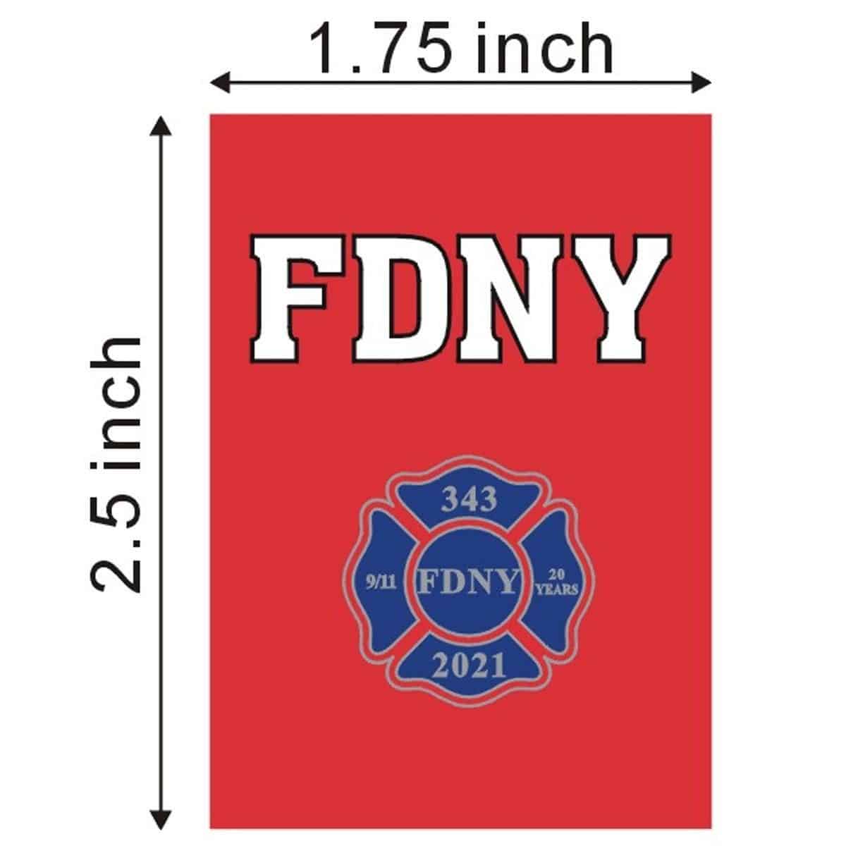 FDNY 20TH ANNIVERSARY PIN - Image 3