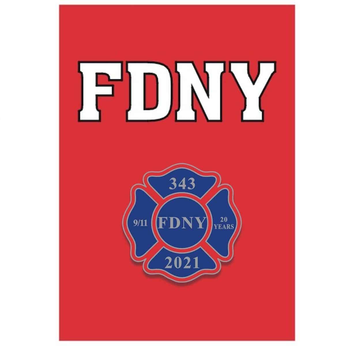 FDNY 20TH ANNIVERSARY PIN - Image 2