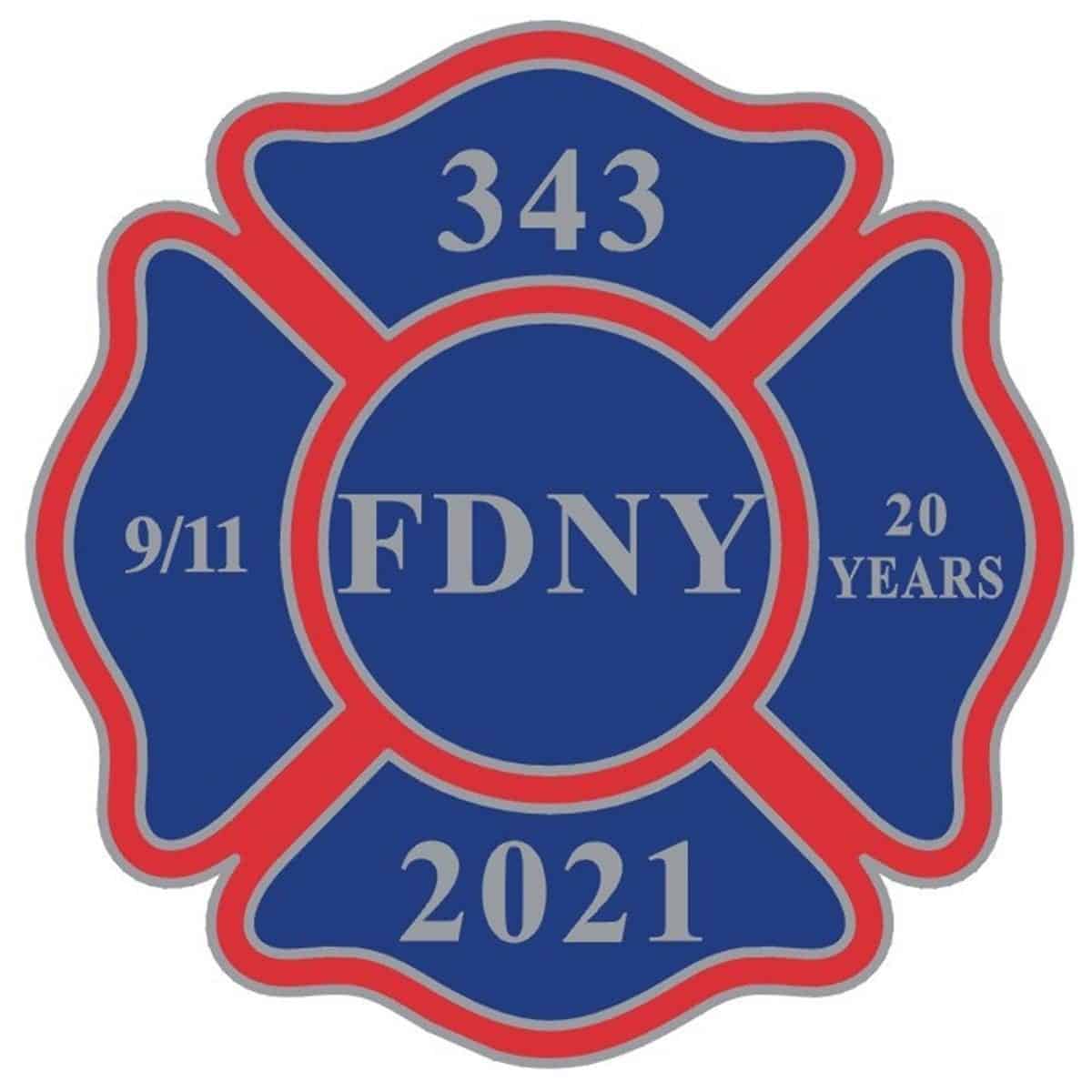 FDNY 20TH ANNIVERSARY PIN