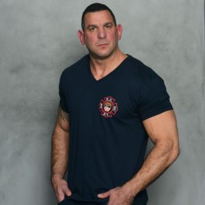 FDNY 9/11 20TH ANNIVERSARY V-NECK T-SHIRT - Image 2