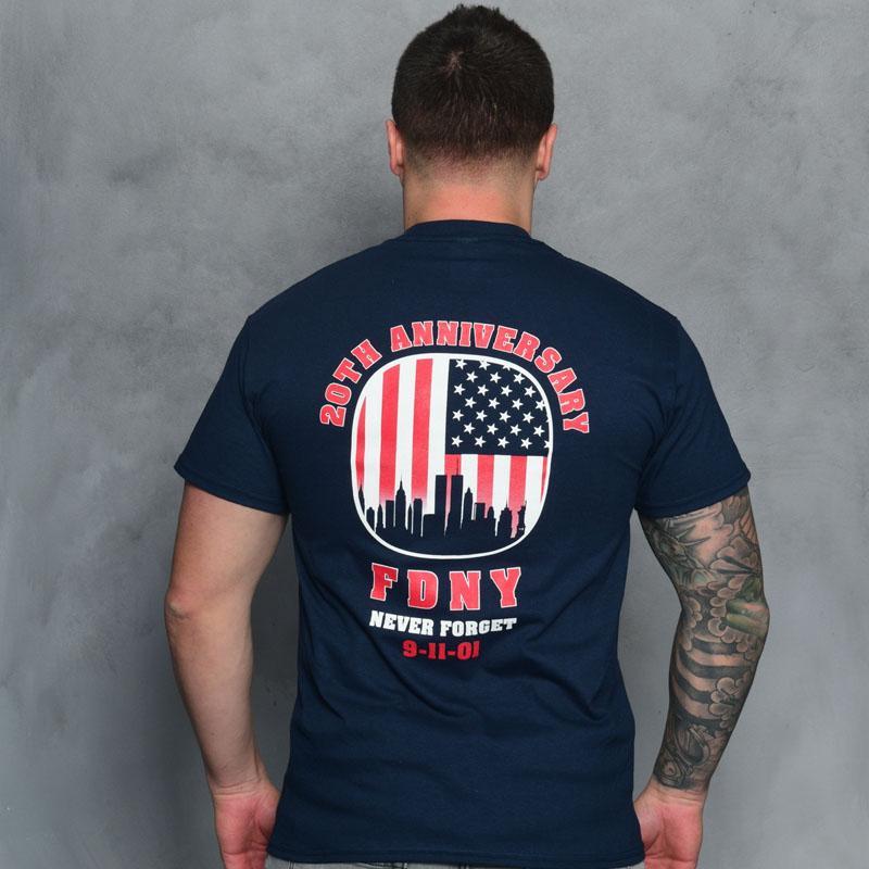 FDNY 20th Anniversary Men's Crewneck T-Shirt