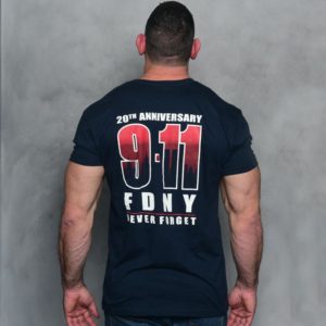 FDNY 9/11 20TH ANNIVERSARY V-NECK T-SHIRT