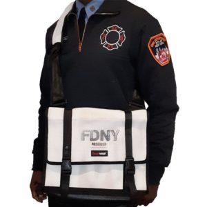 FDNY FIRE HOSE MESSENGER BAG