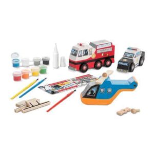 CREATED BY ME! RESCUE VEHICLES WOODEN CRAFT KIT - Image 2
