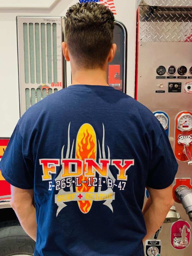 FDNY ROCKAWAY BEACH ENGINE 265 - LADDER 121 TEE - Image 2