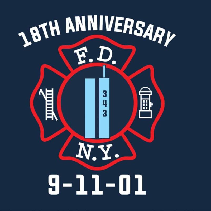FDNY 18TH ANNIVERSARY T-SHIRT - Image 2