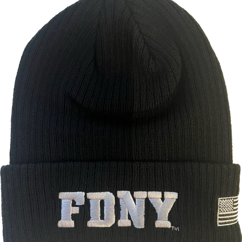 FDNY Black Knit Hat