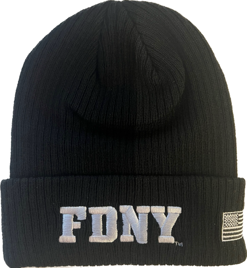 FDNY Black Knit Hat