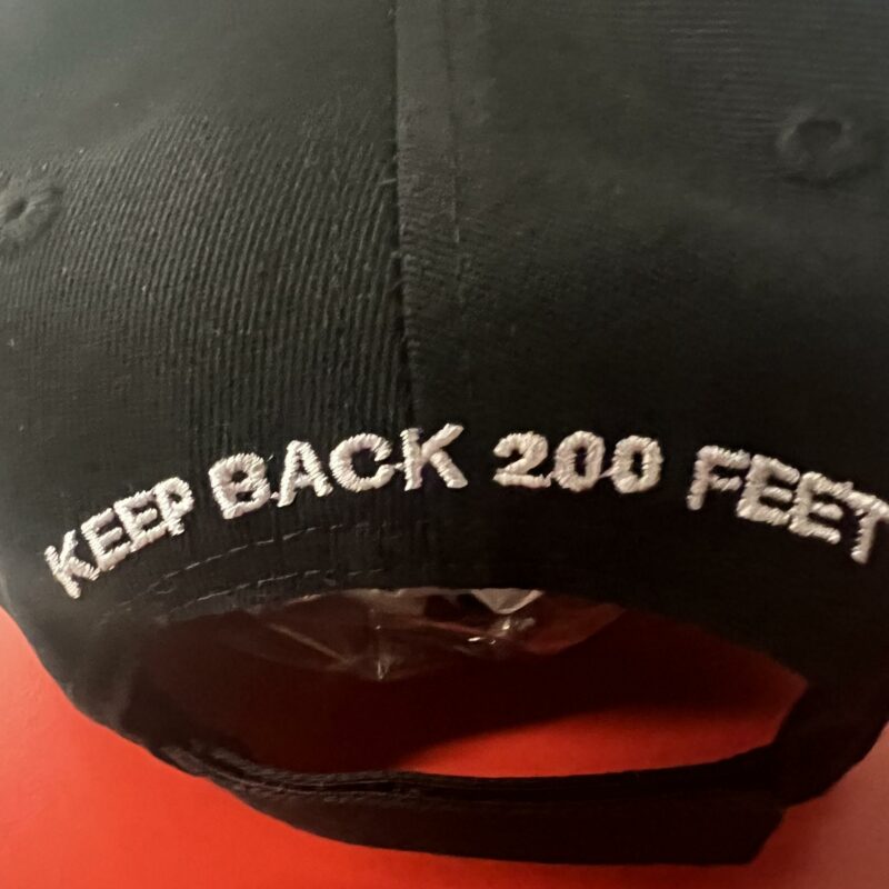 FDNY Black Baseball Hat - silver lettering - Image 2