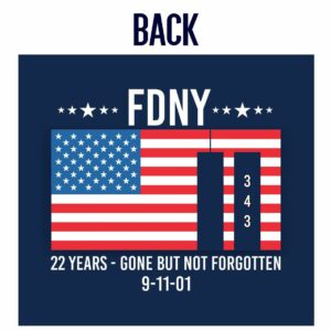 FDNY 9/11 22nd Anniversary T-Shirt - Image 3