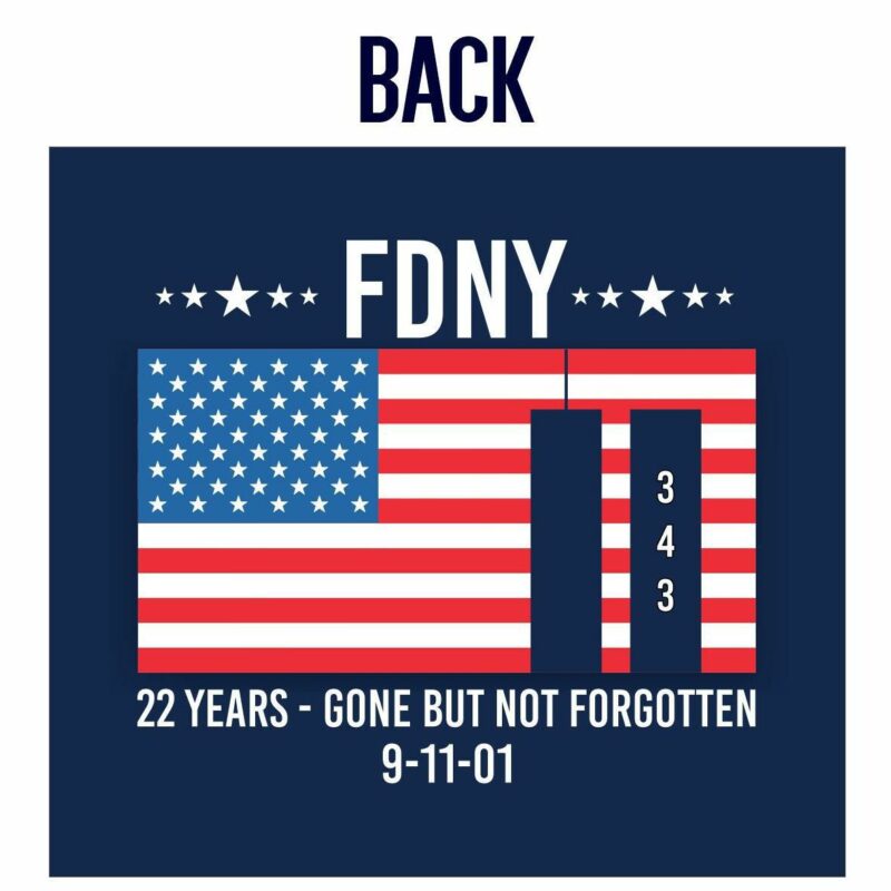 FDNY 9/11 22nd Anniversary T-Shirt - Image 3