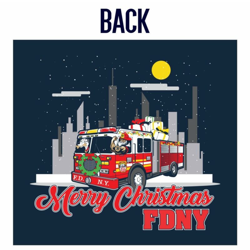 2023 FDNY CHRISTMAS T-SHIRT - Image 4