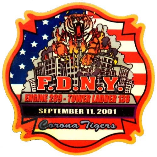 E289 TL138 "CORONA TIGERS" MEMORIAL DECAL